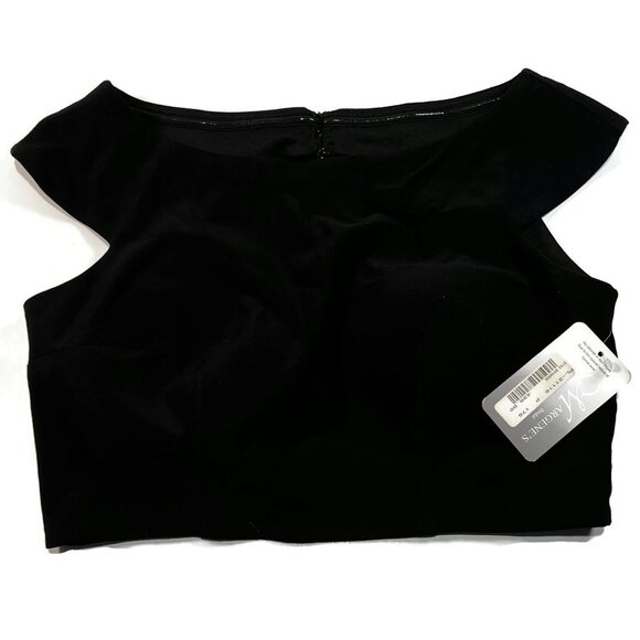 Lore Margene Bridal Black Top New NWT MSRP $439 Womens Sz 8 - Picture 1 of 5